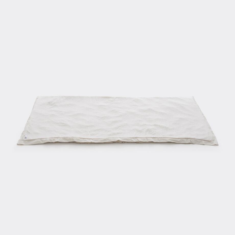 Faux Pleated Throw, 38x78, White Winter Mink