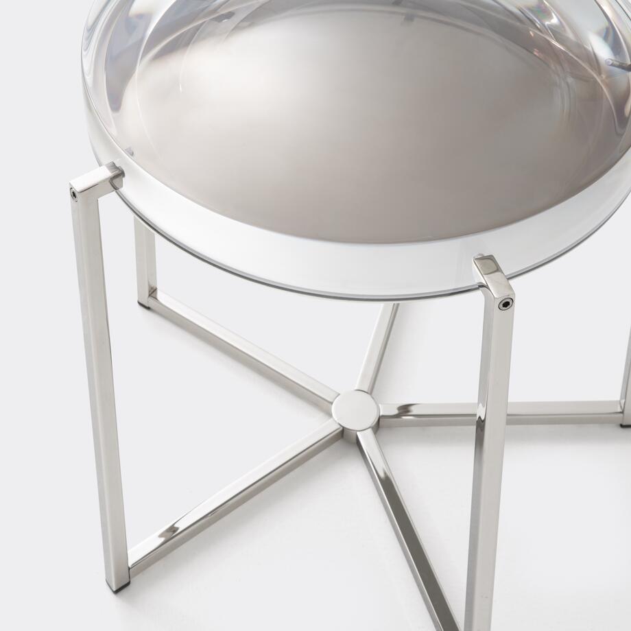 Lens Table, Size 2, Nickel Base, Clear Top