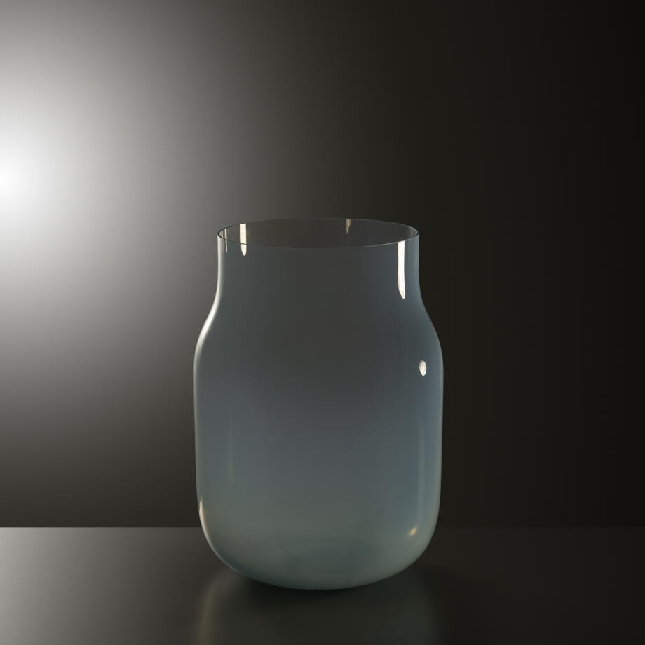 Bandaska Vase, XL, Opalescent Blue