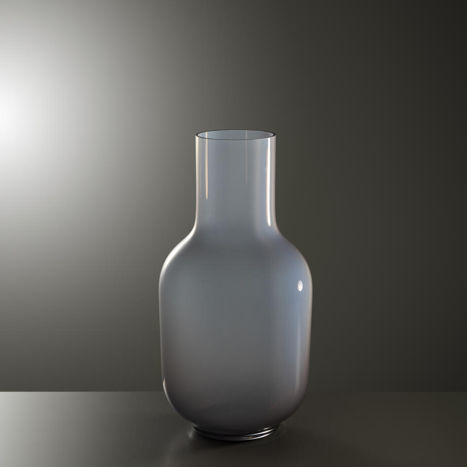 Vase 19, Tall, Plum Blue