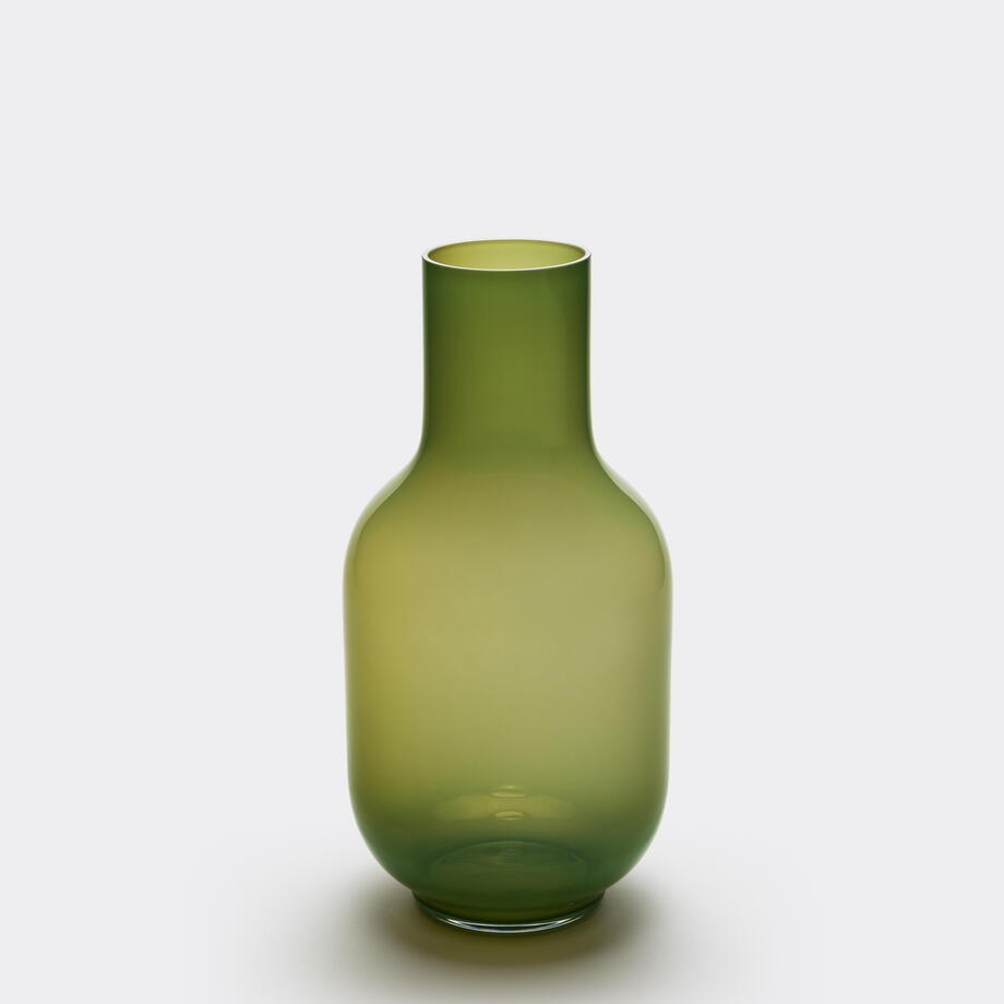 Vase 19, Tall, Dark Green