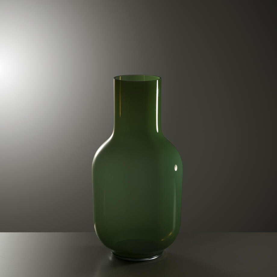 Vase 19, Tall, Dark Green