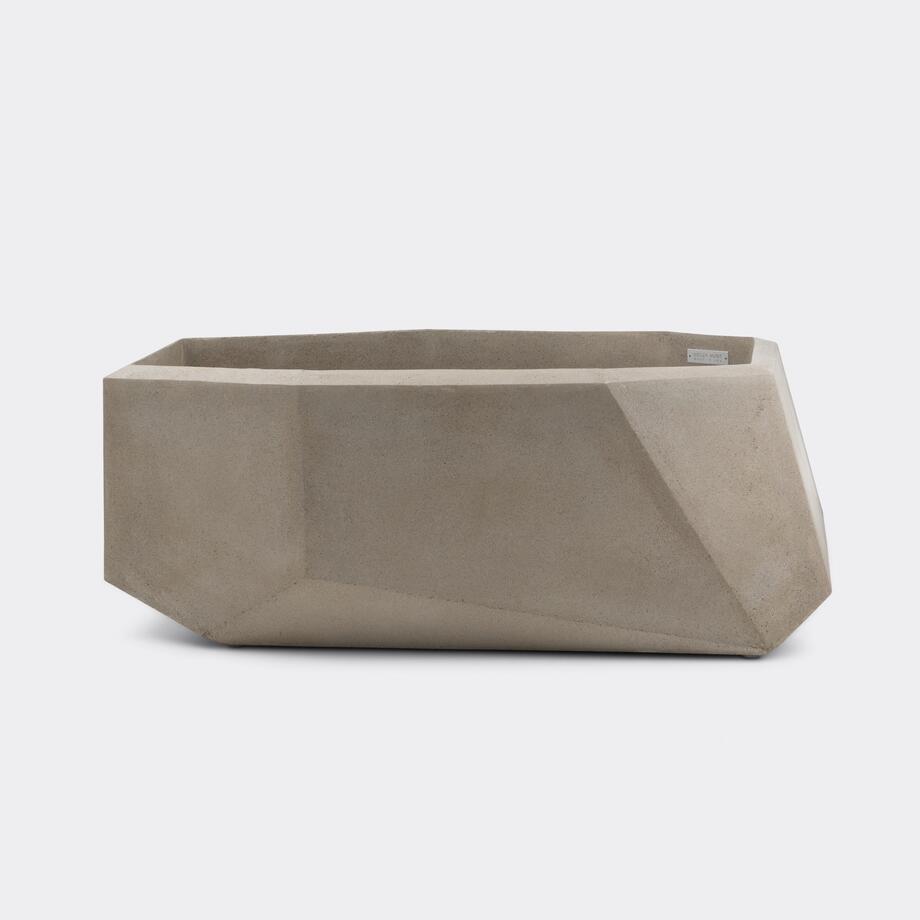 Cachalot Planter, New Aged Stone, Low