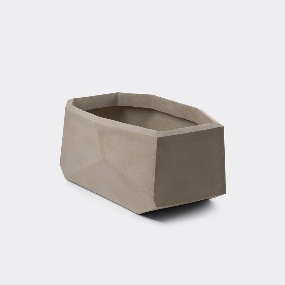 Cachalot Planter, New Aged Stone, Low