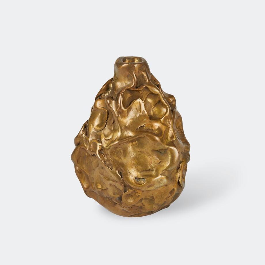 Chantal Abstract Vessel, Golden Bronze