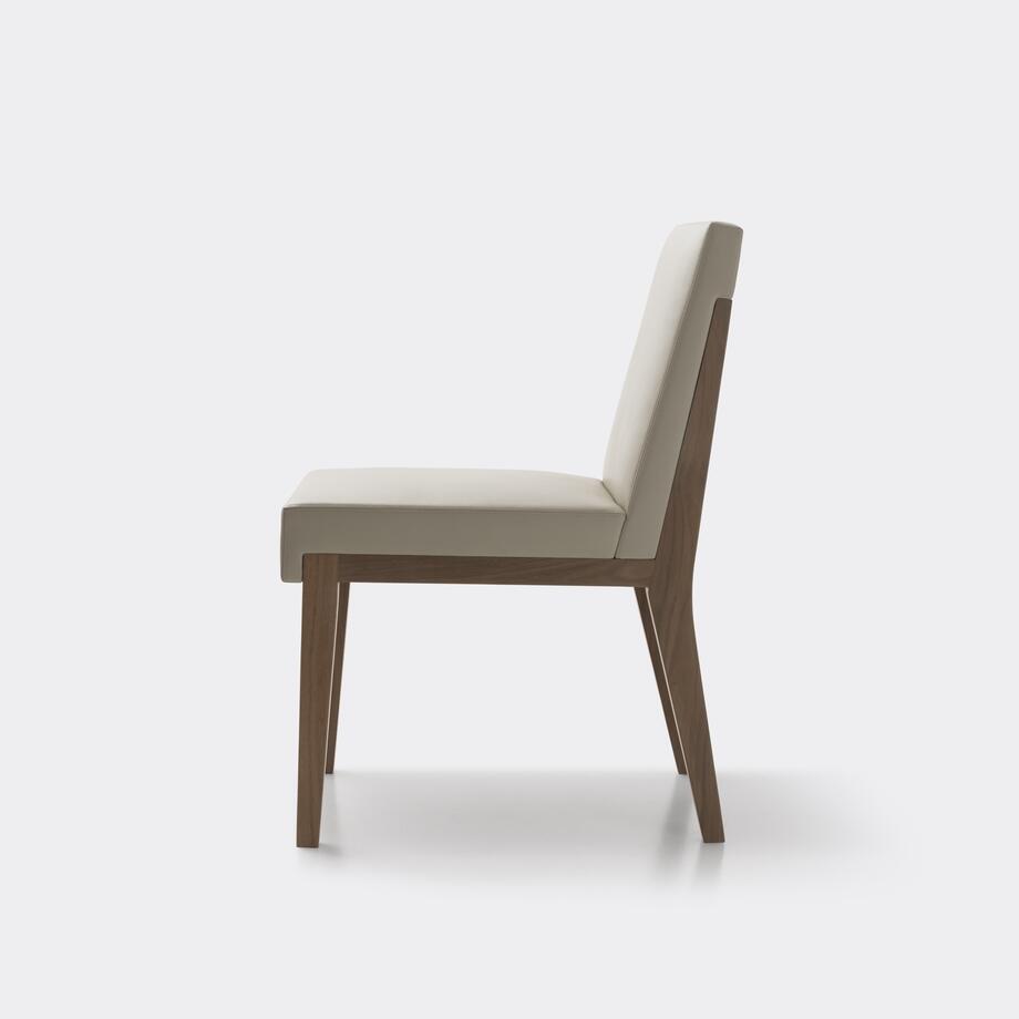 Hampton Dining Side Chair, Walnut Dusk, Milano Perfect Stone