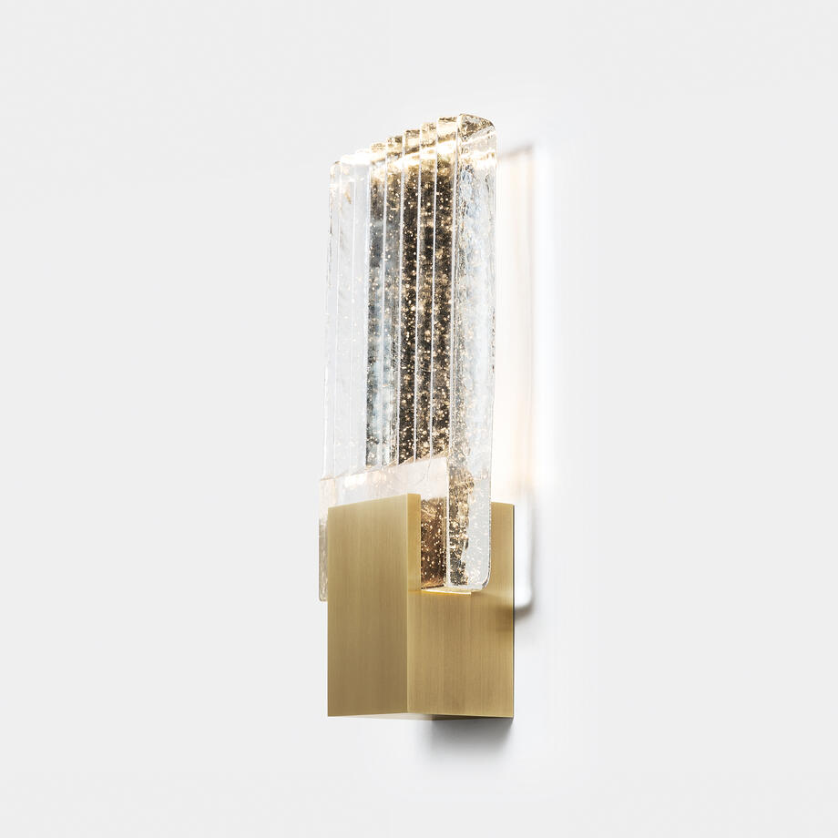 Pleated Glass Sconce